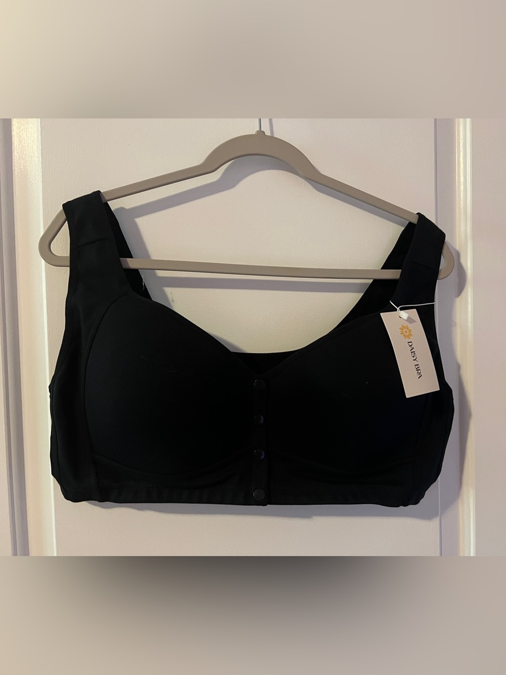 Daisy Bra ComfortFit Front Snap Support Bra - Black